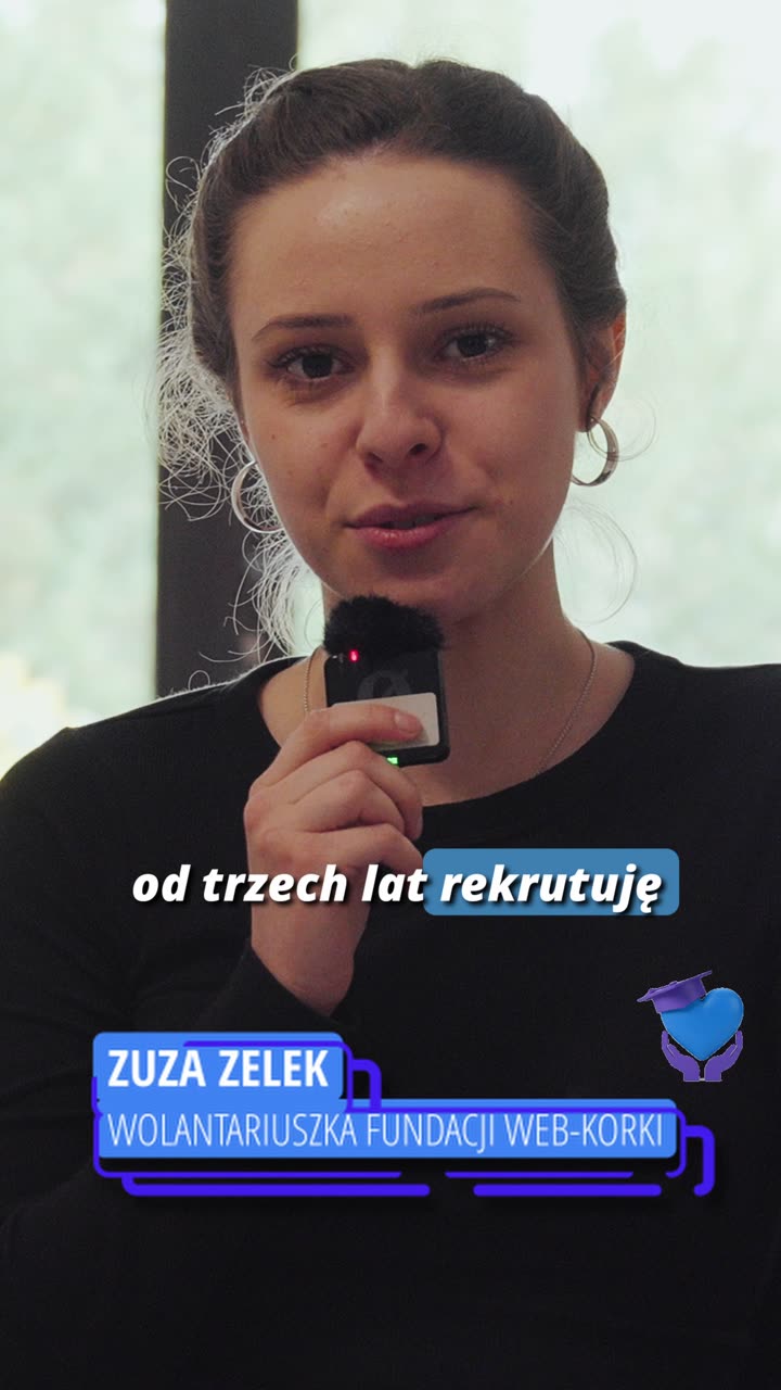Zuza opowiada o rekrutacji do Fundacji Web-Korki